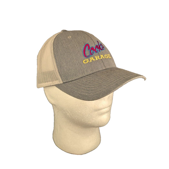 Cook's Garage Hat Adjustable Richardson Mesh Snapback Gray Cap One Size - Picture 1 of 6